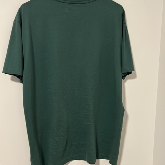 Men’s Polo Ralph Lauren 100% Cotton Classic Fit Green Short Sleeve Logo Shirt - Picture 4 of 4
